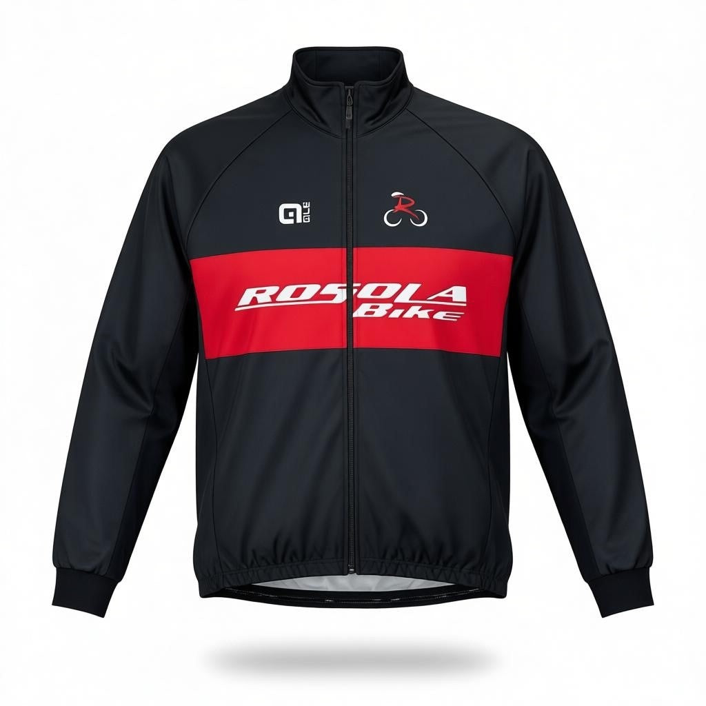 Giubbino Ale' Rosola Bike Nero/Rosso 