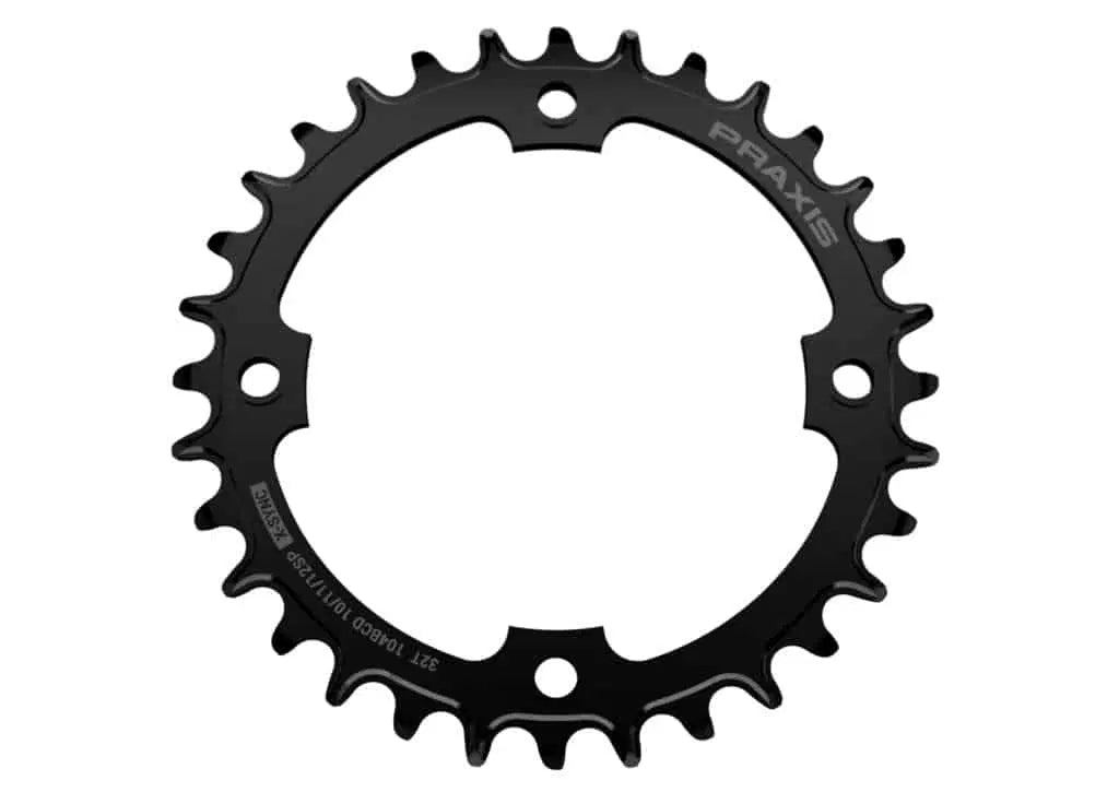 CHR TURBO, 32T, 11/12-SPD, 104BCD, 1X RING, STEEL, CHAINRING BOLTS, PRAXIS