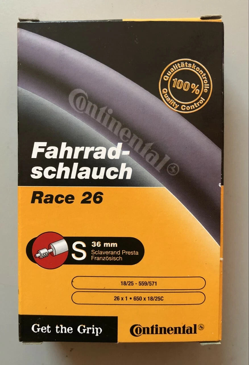 Camera d'aria bici corsa/mtb Continental Race 26x1 bike inner tube 650x18/25 presta