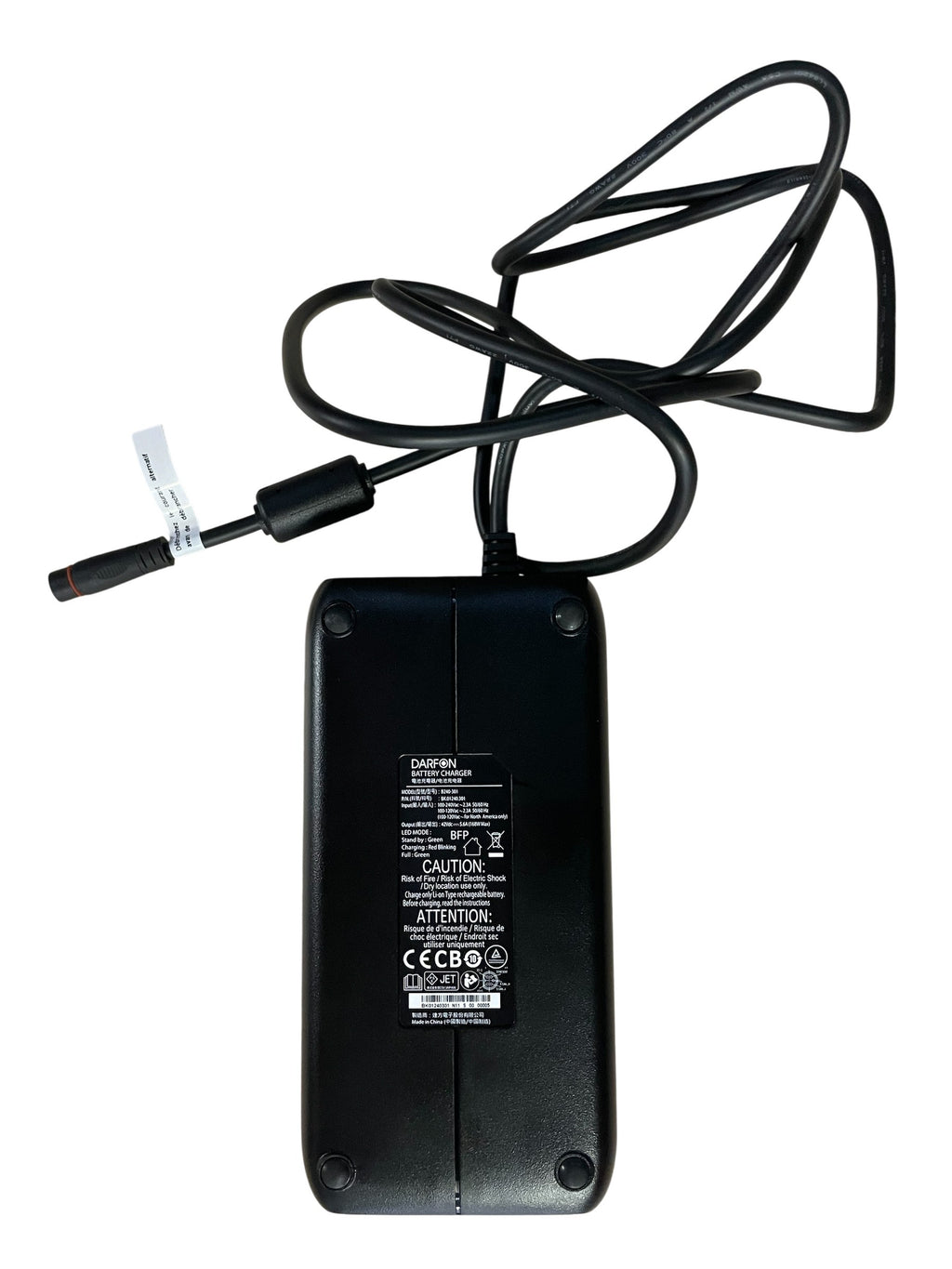 Darfon Caricabatteria per Bici Elettrica Smart Plus Modello B240-301 42V, 4A