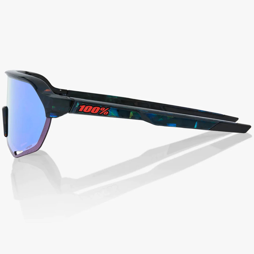 Occhiali  100% S2 - Black Holographic HiPER Blue Mirror