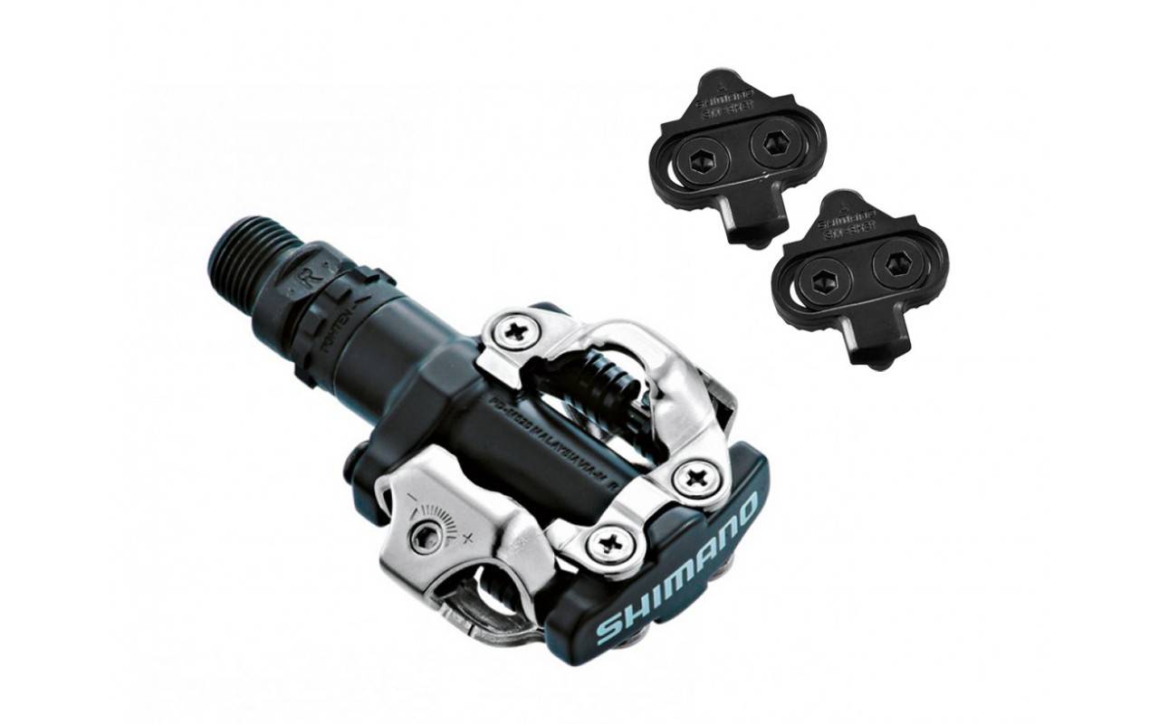 Pedali Shimano M520 SPD Neri Con Tacchette SM-SH51