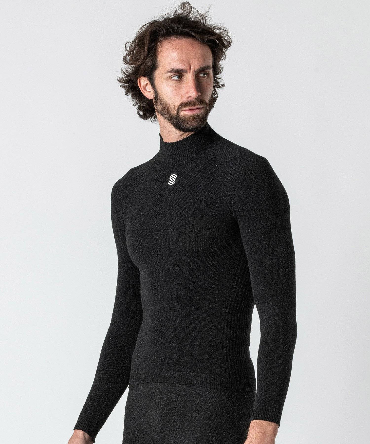 Silverskin Maglia Termica Manica Lunga Collo Alto