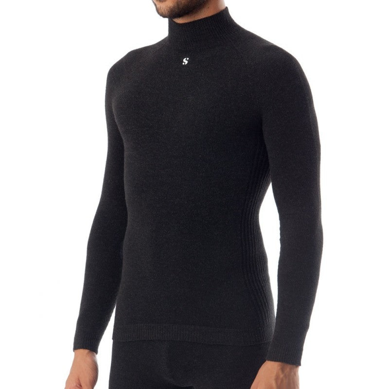 Silverskin Maglia Termica Manica Lunga Collo Alto
