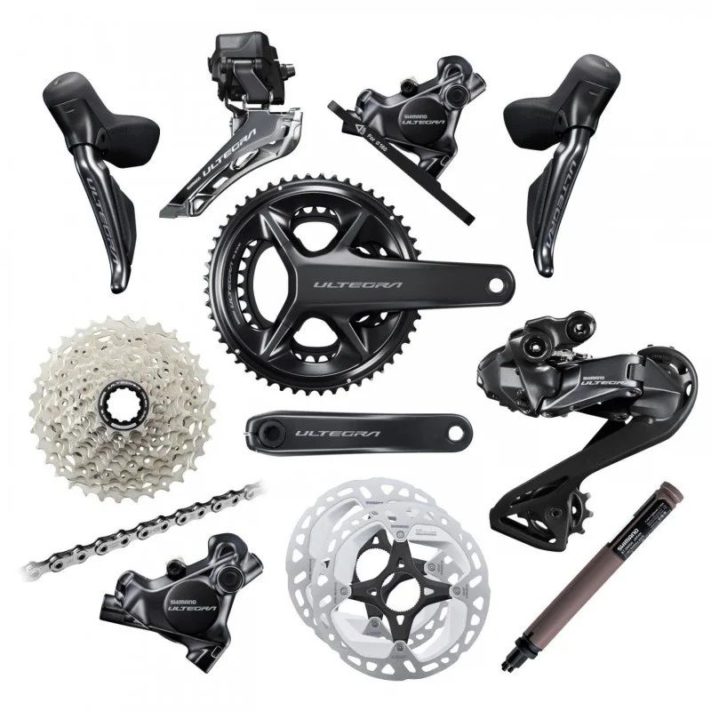 Gruppo Shimano ULTEGRA Di2 R8170 2x12 velocità 140/160 mm