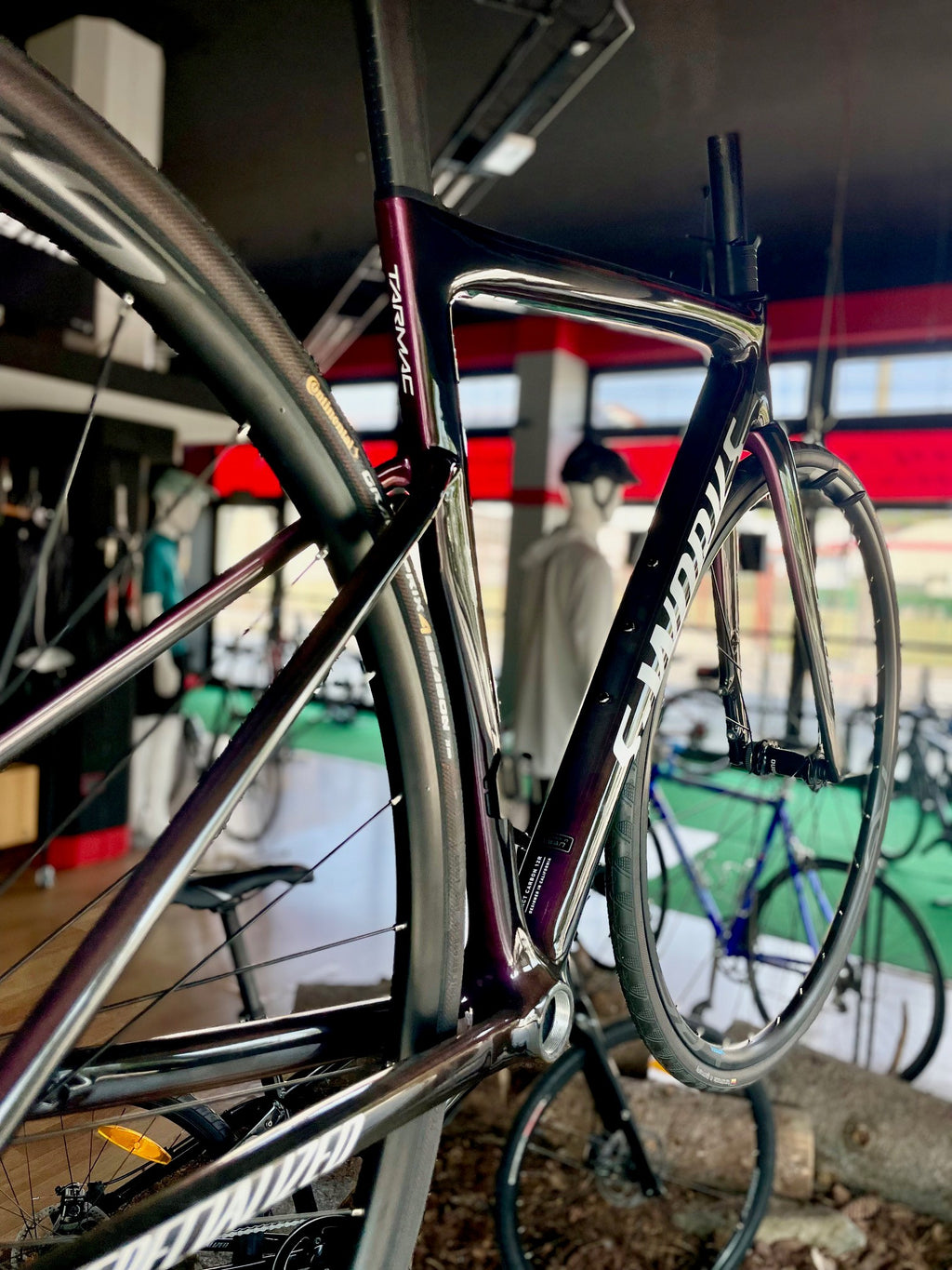 Specialized Tarmac SL8 S-Works frame Carbon/Viavi Maganta Gold