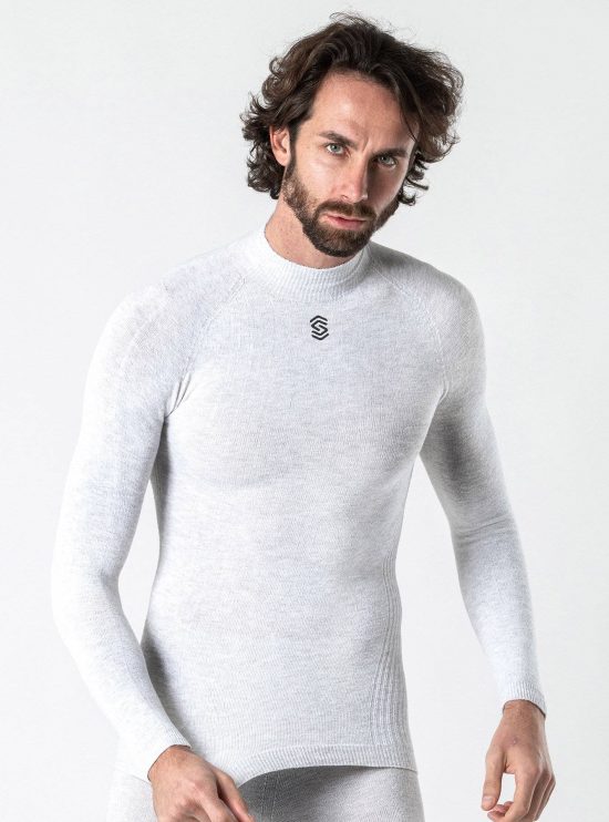 Stay Warm - Maglia termica Manica Lunga Collo Alto grey Rosolafreebikes Stay Warm - Maglia termica Manica Lunga Collo Alto grey Rosolafreebikes