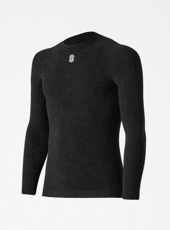 Stay Warm - Maglia- termica Manica Lunga Girocollo Anthracite-Rosolafreebikes Stay Warm - Maglia- termica Manica Lunga Girocollo Anthracite-Rosolafreebikes
