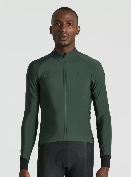 Maglia ML SL Expert Thermal verde-Rosolafreebikes Maglia ML SL Expert Thermal verde-Rosolafreebikes