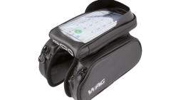 BORSA TUBO ORIZZONTALE PORTA SMARTPHONE TOP TUBE DOUBLE - NERO