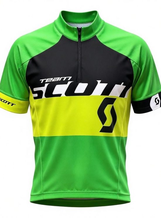 Maglia Ciclismo M-C Scott verde nera -Rosolafreebikes Maglia Ciclismo M-C Scott verde nera -Rosolafreebikes